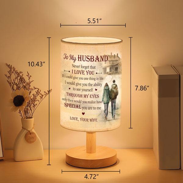 Husband Table Lamp Gifts for Husband from Wife, Husband Birthday Gift, Anniversary gift for Husband TNT9