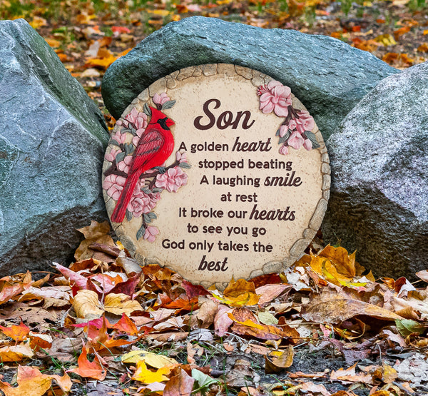 Son Memorial Garden Stone Memorial Gifts for Loss of Son in Memory of Son Stepping Stone TNS12