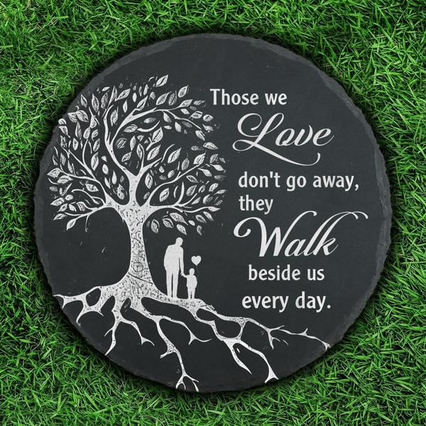 Dad Memorial Garden Slate Stone Gifts for Son Memorial Gift for Loss of Father Uncle Memorial Plaque TNA11