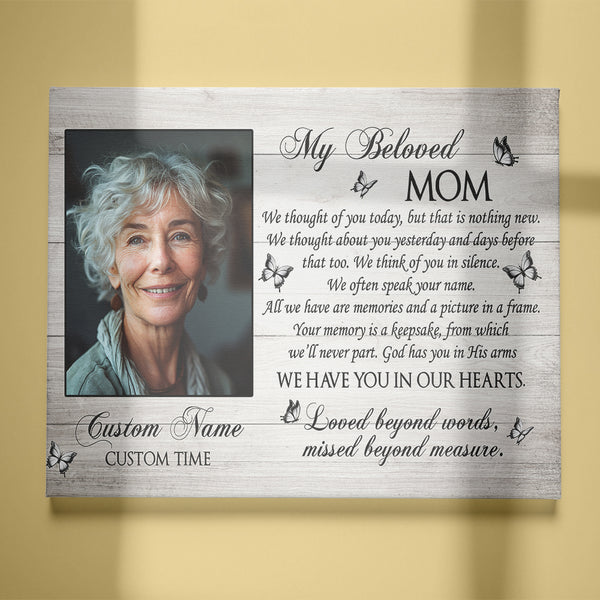 Mom Memorial Personalized Sympathy Gifts for Loss of Mother Bereavement In Memory of Mom NXM506