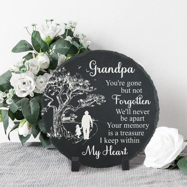 Grandpa Memorial Stone Memorial Gifts for Loss of Grandpa in Memory of Grandpa Garden Slate Stone TNA14