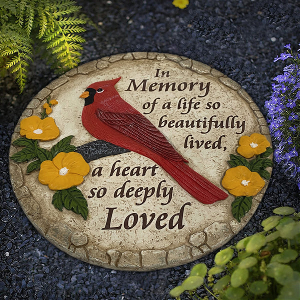 Cardinal Memorial Stones for Garden Memorial Plaque Loss of Loved Ones Sympathy Gifts TNS8