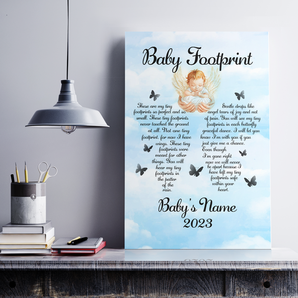 Baby Angel Memorial Canvas Gifts, Memorial Gift For Loss of Baby Loss Child Loss Infant NXM129