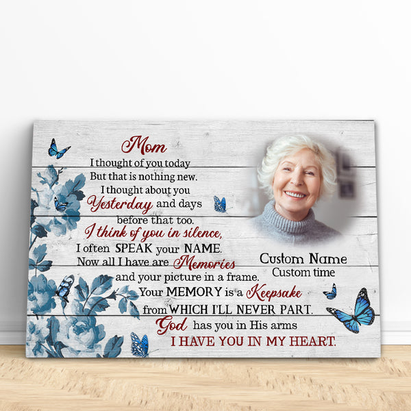 Mom Memorial Gift Personalized Sympathy Gifts for Loss of Mother Bereavement Keepsake NXM498