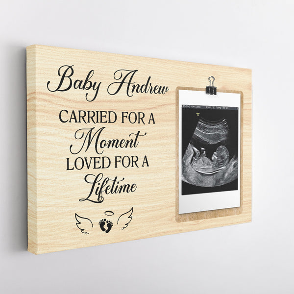 Baby Memorial Canvas| Memorial Gift For Loss of Baby Angel| Remembrance Gifts Loss of Child NXM80