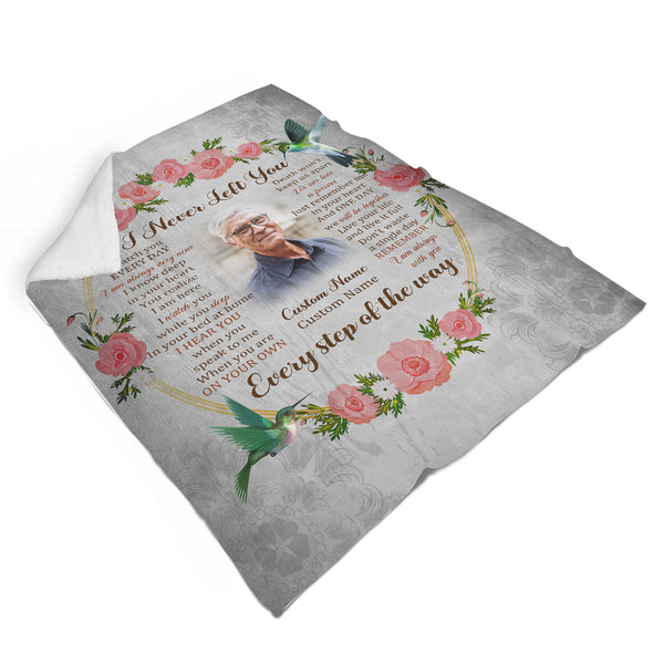 Memorial Blanket I Never Left You Personalized Bereavement Gifts For Loss Loved One In Memory MM04