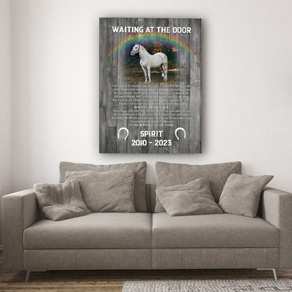 Horse Memorial Canvas Gift| Gifts for Loss of Horse| In Memory of Horse| Sympathy Gift for Horse NXM264