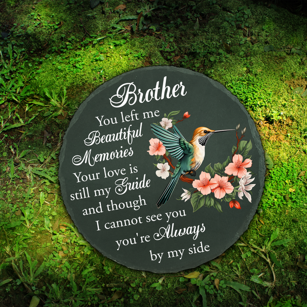 Brother Memorial Garden Slate Stone Memorial Gifts for Loss of Brother in Memory of Brother Plaque TNA10