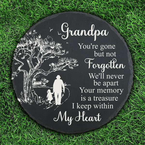 Grandpa Memorial Stone Memorial Gifts for Loss of Grandpa in Memory of Grandpa Garden Slate Stone TNA14