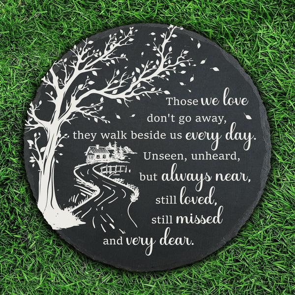 Memorial Stone Memorial Plaque Sympathy Gifts for Loss of Loved One Garden Stepping Slate Stone TNA15