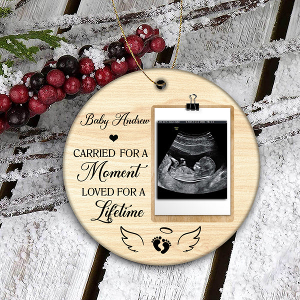 Memorial Ornament for Loss of Baby - Miscarriage Ornament for Infant Child Loss MB16