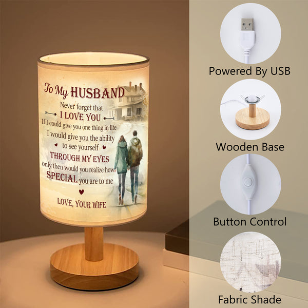 Husband Table Lamp Gifts for Husband from Wife, Husband Birthday Gift, Anniversary gift for Husband TNT9