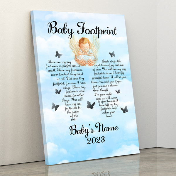 Baby Angel Memorial Canvas Gifts, Memorial Gift For Loss of Baby Loss Child Loss Infant NXM129