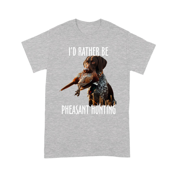 German Shorthaired Pointer Pheasant Hunting T-shirt FSD4584 D02