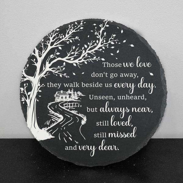 Memorial Stone Memorial Plaque Sympathy Gifts for Loss of Loved One Garden Stepping Slate Stone TNA15