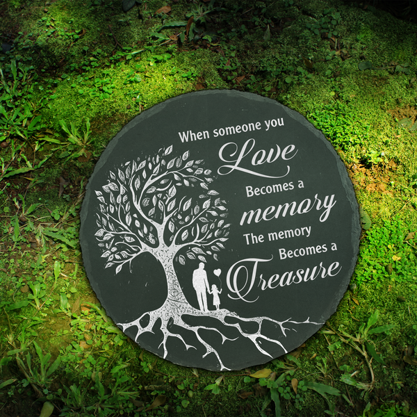 Dad Memorial Garden Slate Stone for Daughter Loss of Father Sympathy Gift for Loss of Uncle Dad TNA12