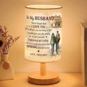 Husband Table Lamp Gifts for Husband from Wife, Husband Birthday Gift, Anniversary gift for Husband TNT9