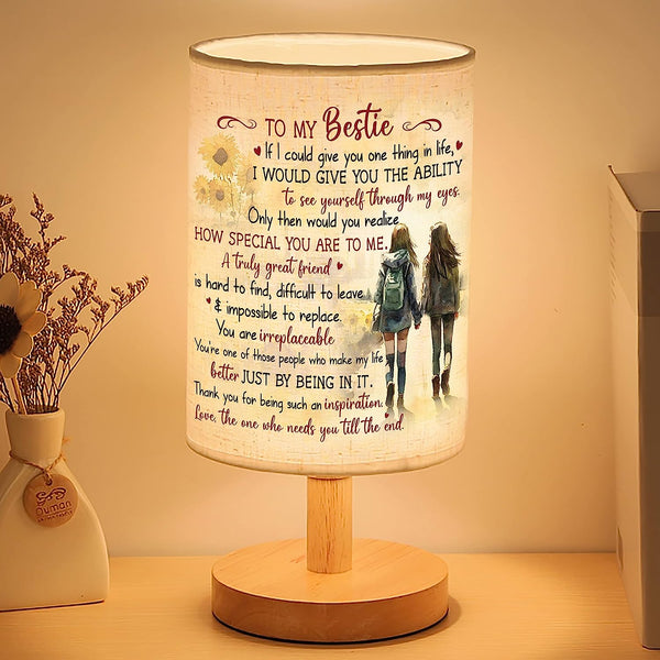 To My Bestie Table Lamp Gifts for Friends Females, Gifts for Best Friends, Friendship Gifts TNT6