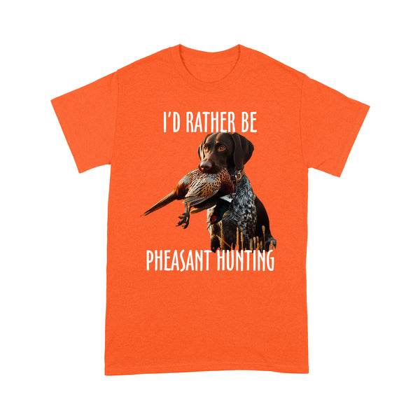 German Shorthaired Pointer Pheasant Hunting T-shirt FSD4584 D02