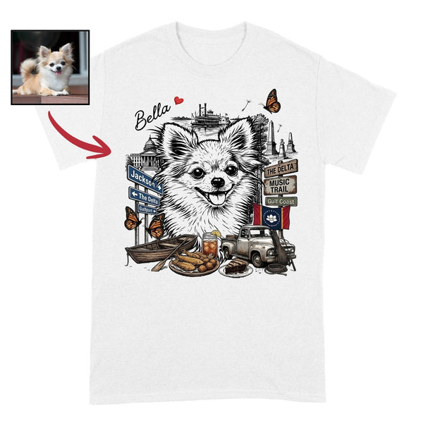 US States Custom Dog Shirt – Personalized Gift for Dog Lovers FSD4830