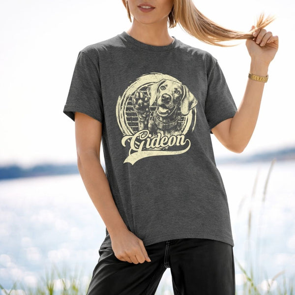 Custom Dog Vintage T-shirt, Dog Potrait Personalized Pet Lover Gifts FSD4801
