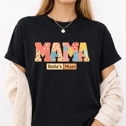 Dog Mama Custom Dog's Name Vintage T-shirt for humans, Personalized Gift for Dog Mom FSD4812