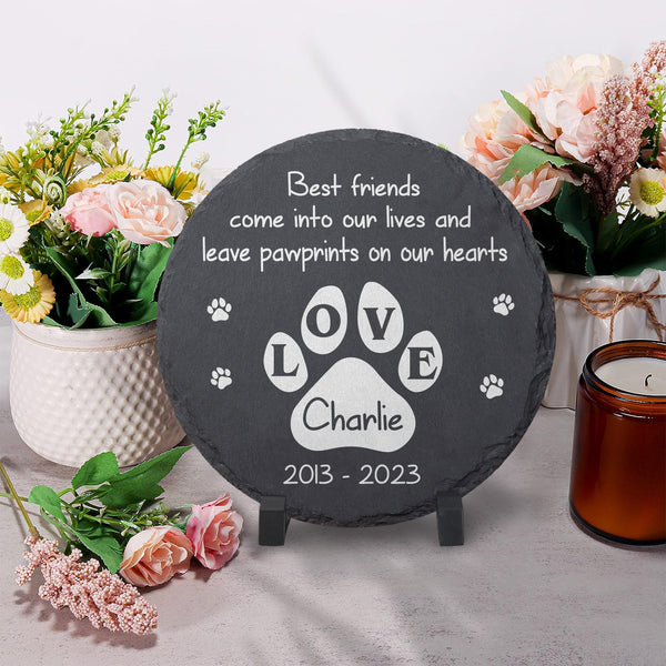 Personalized Dog Memorial Stone, Dog Headstones, Pet Stones Memorial Dogs, Loss of Dog Sympathy Gift TNP12