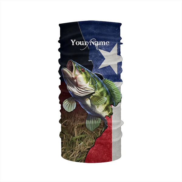 Bass Fishing Texas Flag Custom Name UV Protection Shirts - Personalized Fishing jerseys Fishing Gifts TTN24