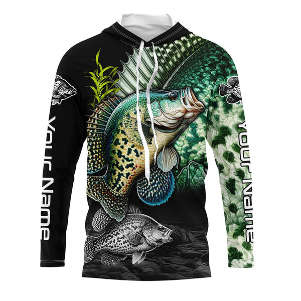 Custom Crappie Long Sleeve Tournament Fishing Shirts, Crappie Fishing Jerseys TTV03