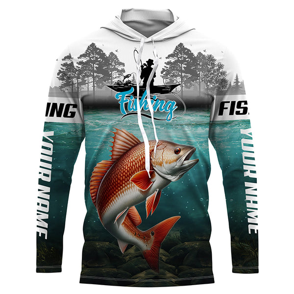 Personalized Redfish fishing custom fishing apparel, Redfish Fishing jerseys for Fisherman - TTV57