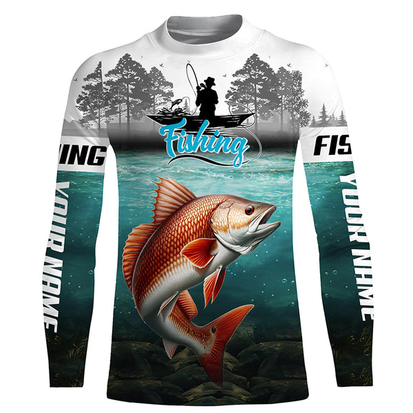 Personalized Redfish fishing custom fishing apparel, Redfish Fishing jerseys for Fisherman - TTV57