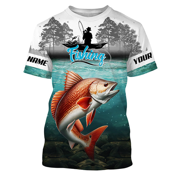 Personalized Redfish fishing custom fishing apparel, Redfish Fishing jerseys for Fisherman - TTV57