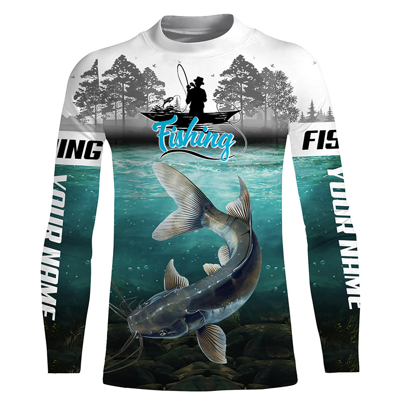 Catfish Fishing Custom Long Sleeve performance Fishing Shirts, persona –  Myfihu