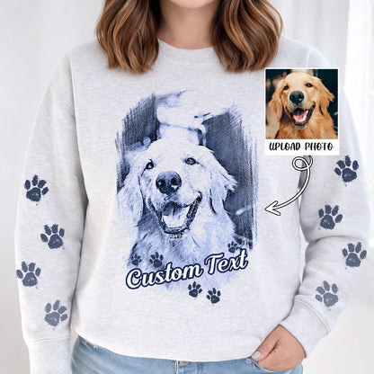 "Furever Yours" Custom Dog Photo Sweatshirt | Personalized Dog Mom Gift | Dog Lover Hoodie D22