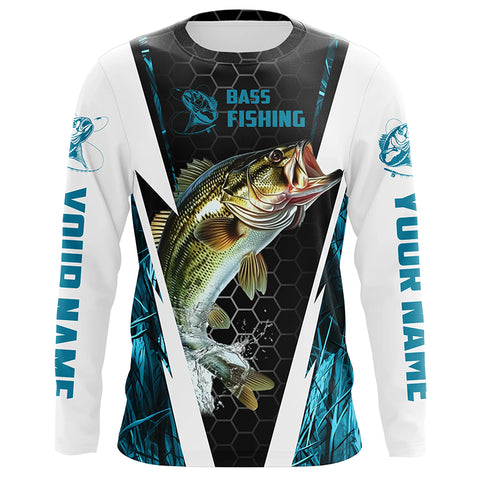 Personalized Bass Long Sleeve Tournament Fishing Shirts, Multi-Color Bass Fishing Jerseys For Adult And Kids IPHW5884