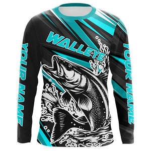 Walleye Fishing Custom Long Sleeve performance Fishing Shirts, Walleye –  Myfihu