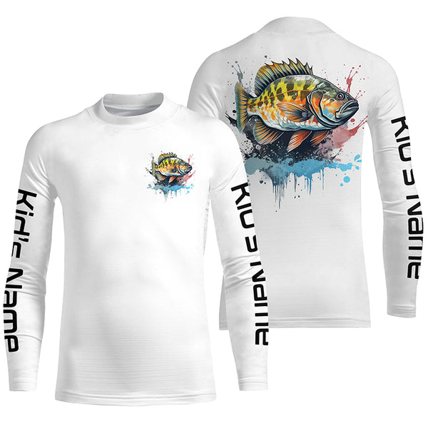 Personalized Crappie Tournament Fishing Shirts, Crappie Long Sleeve Fishing Jerseys IPHW4770