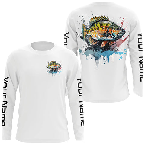 Personalized Crappie Tournament Fishing Shirts, Crappie Long Sleeve Fishing Jerseys IPHW4770