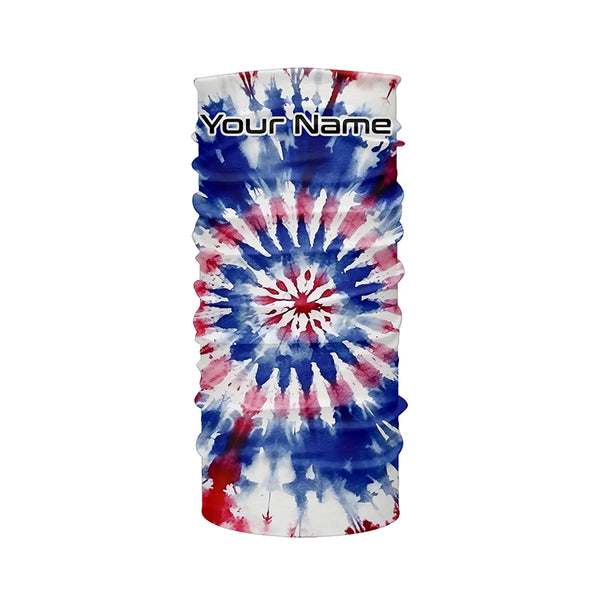 Custom Tie Dye American Flag Fishing Shirts, USA Patriotic Fishing Gifts Uv Protection IPHW4625