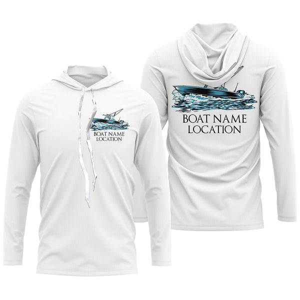 Custom Fishing Boat Name Long Sleeve Fishing Shirts, Personalized Fisher Boats Shirt IPHW5095