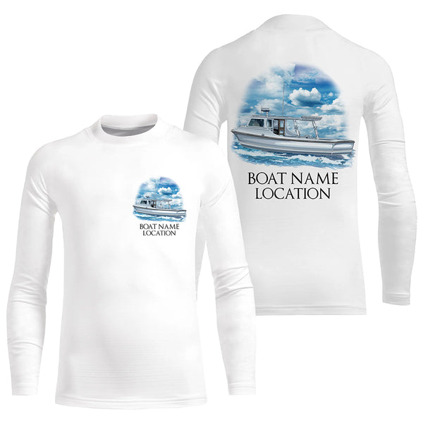 Custom Fishing Boat name Long sleeve Fishing Shirts, Personalized