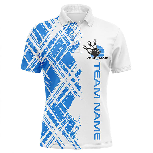 Bowling Shirts For Men Custom Name And Team Name Strike Bowling Ball And Pins, Team Bowling Shirts IPHW4954