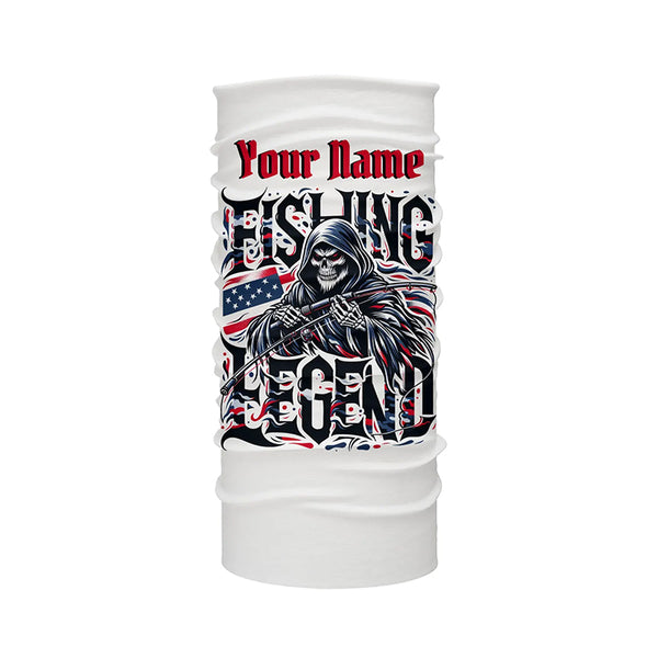 Personalized Fishing Legend Long Sleeve Fishing Shirts, American Flag Patriotic Fishing Gifts IPHW5541