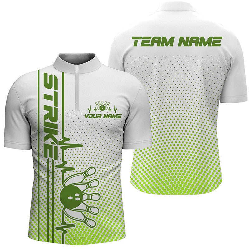 Strike Bowling Custom Bowling Shirts For Men And Women Bowling Team Jerseys Bowlers Outfits | Green IPHW5505