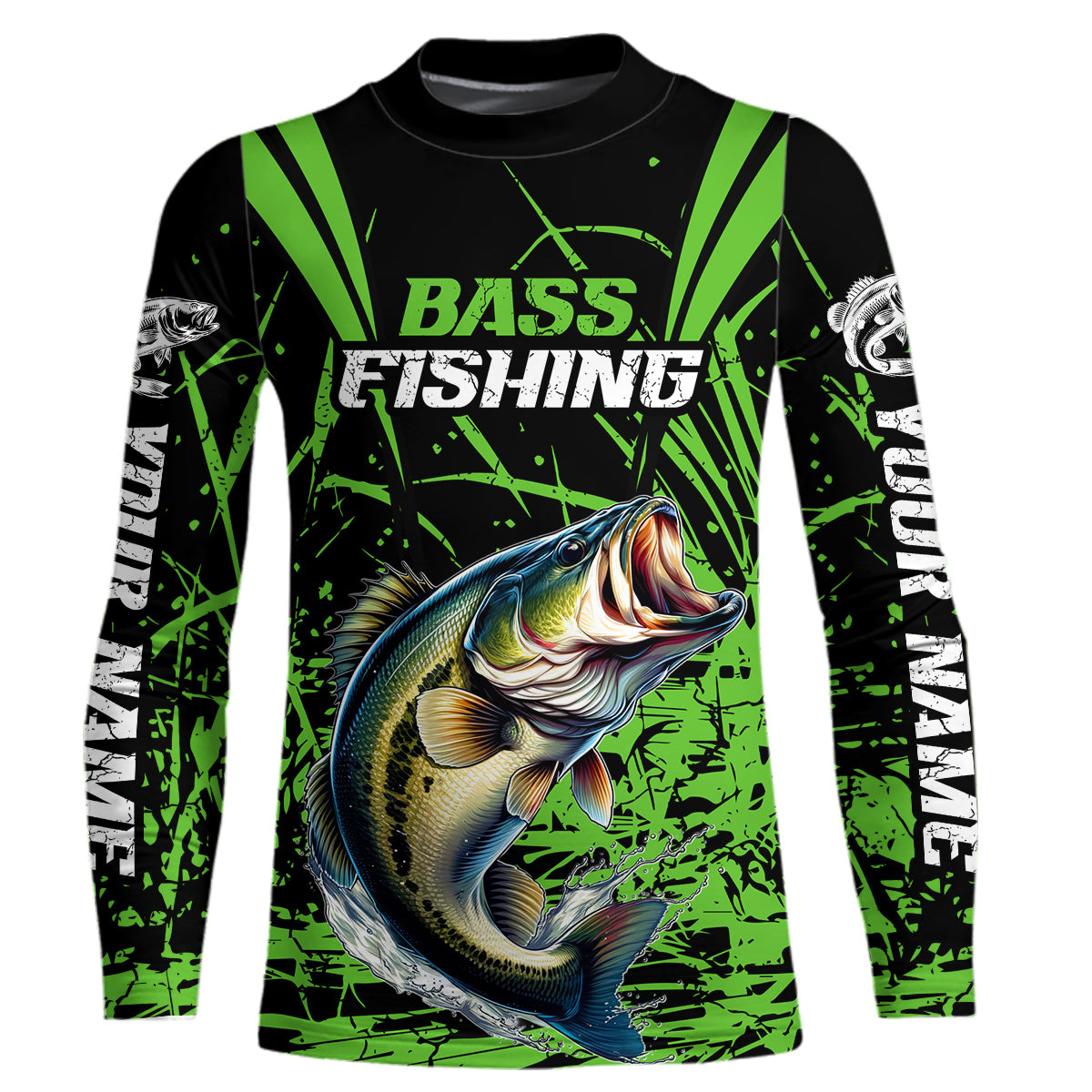 Customized Bass Fishing Long Sleeve Tournament Shirts, Bass Fishing Gi ...