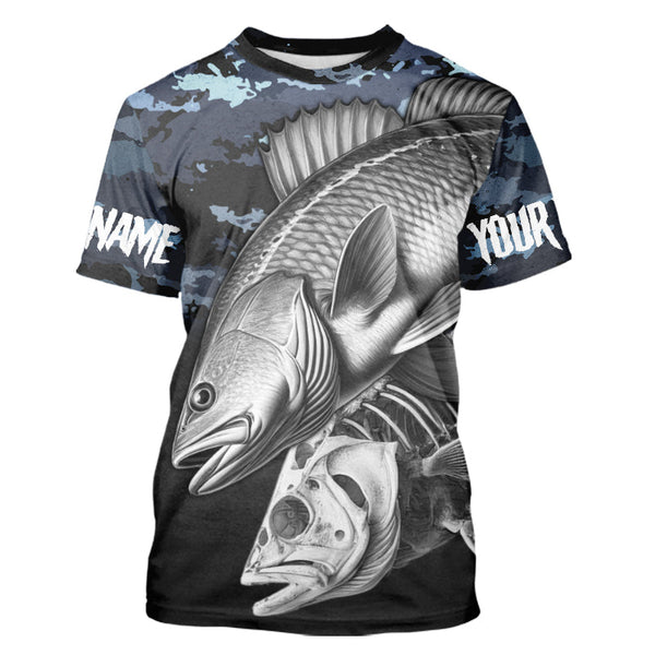 Redfish drum Fishing Fish Reaper Customize Fishing camo UV protection fishing shirts for men, women NQS5916