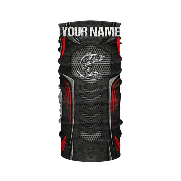 Beautiful Walleye Fishing Walleye Tattoo Metal Custom Fishing Jersey - Personalized Fishing Gifts| Red NQS4935