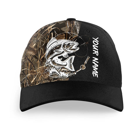 Salmon Fishing Tattoo camo Custom fishing hat Unisex Fishing Baseball Angler camo hat NQS2665