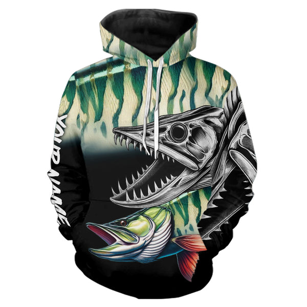 Musky Reaper Customize Name 3D All Over Pinted Shirts Personalized Fishing Gift For Men, Women And Kid NQS371