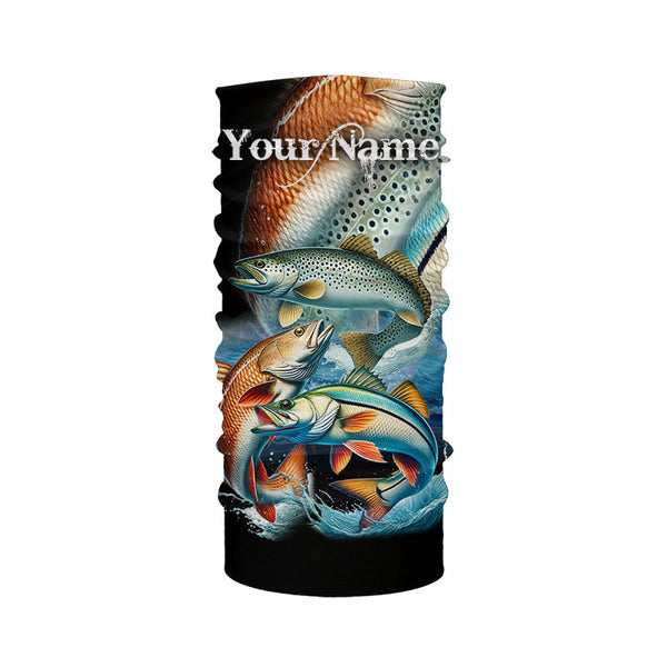 Inshore slam Redfish, snook, speckled trout fishing custom sun protection long sleeve fishing shirts NQS4195